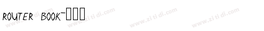 router book字体转换